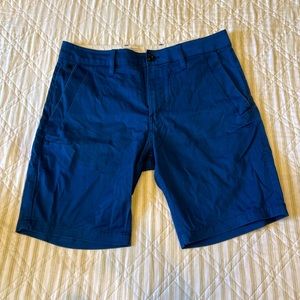 G-Star Royal blue cotton straight leg short 30 waist